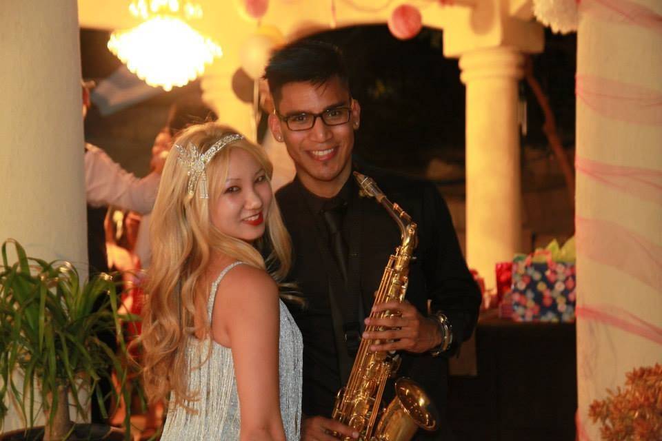 Bride withAmin Baghallian - Saxophonist