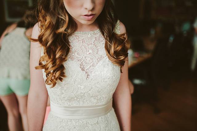 Girl in a white dress