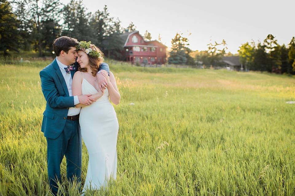 Evergreen Red Barn Wedding