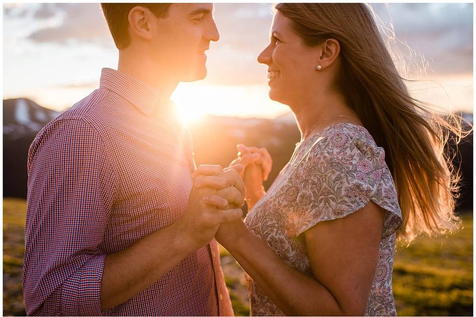 Sunset engagement