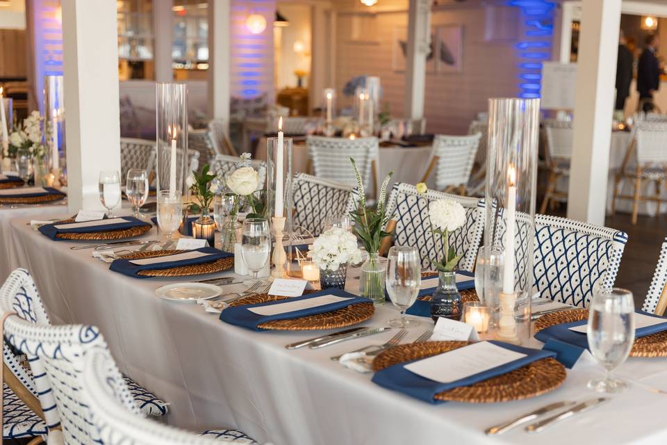 Blue and White Table