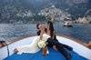 Romantic boat trip for the bride and groom
View of Positano - Amalfi Coast behind