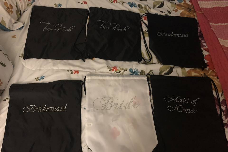 Personalized drawstring bags