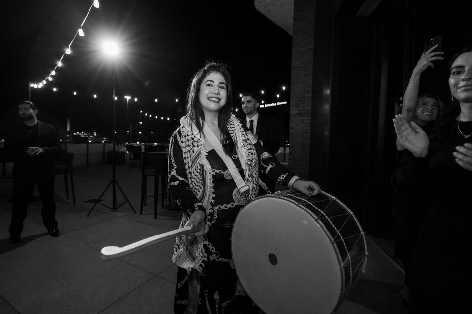 Drumming the night away