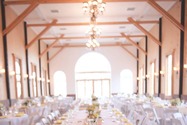 Wedding reception setup