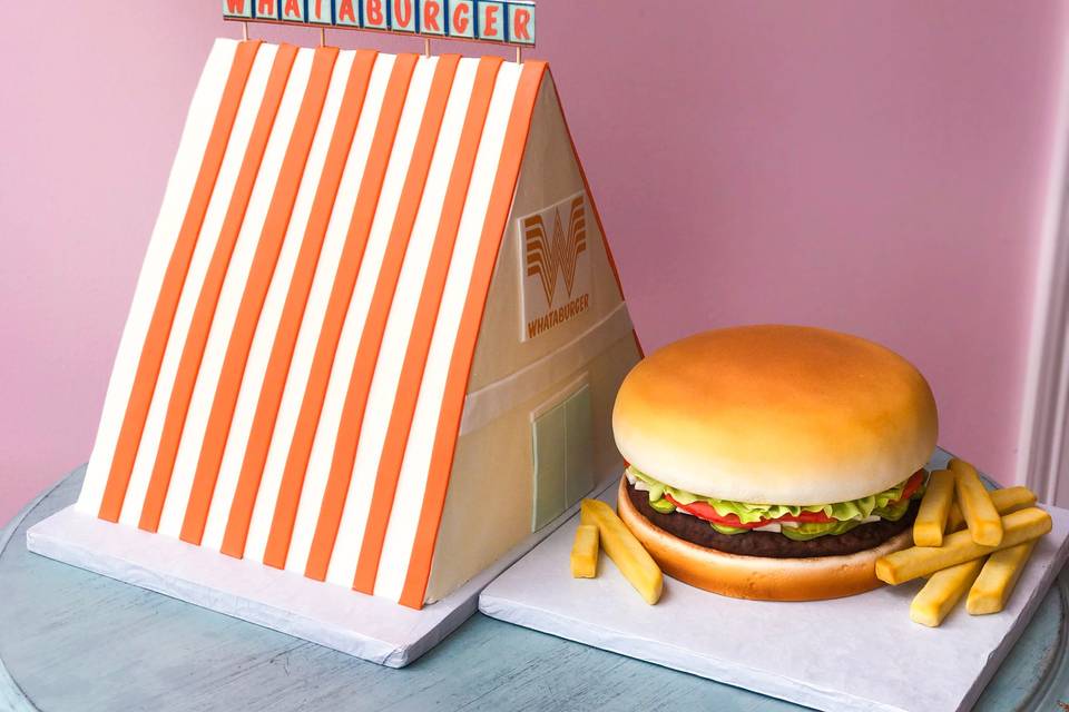 Burger cake