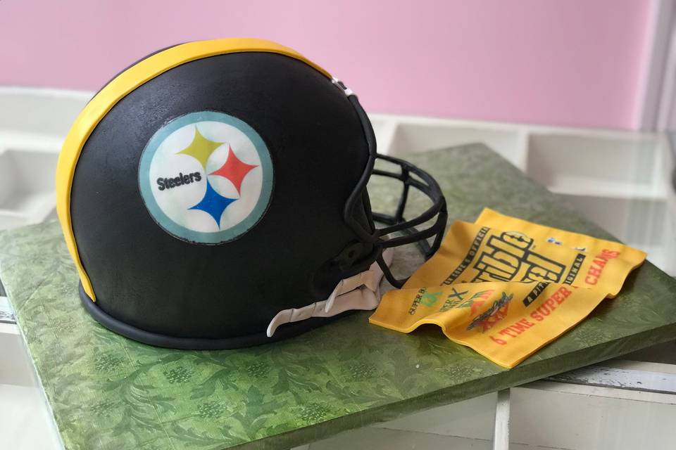 Helmet cake