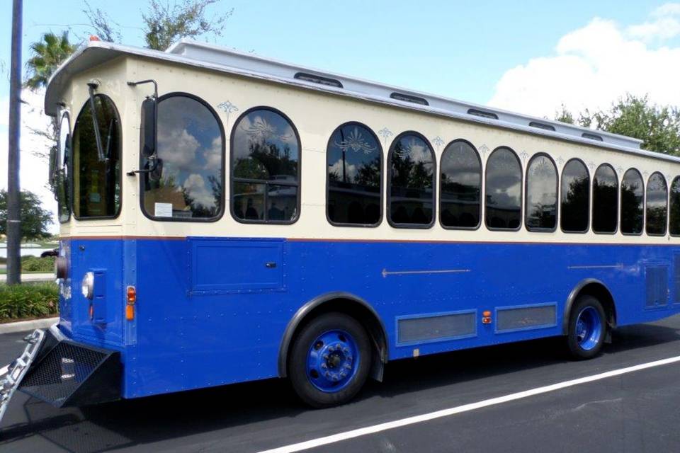 Blue Wedding Trolley