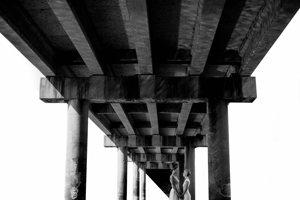 Under the bridge in Saxapahaw