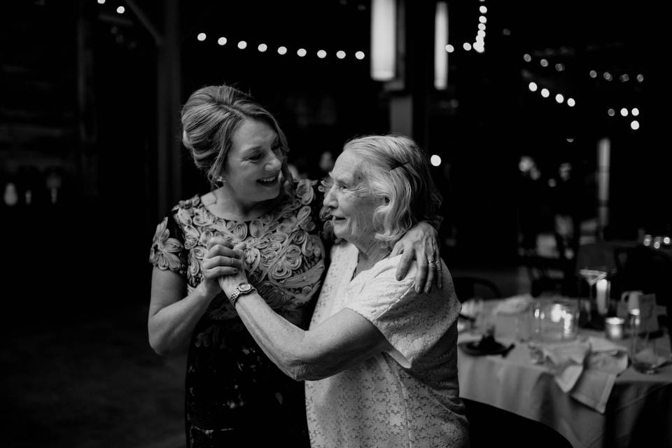 MOB dancing with grandmother