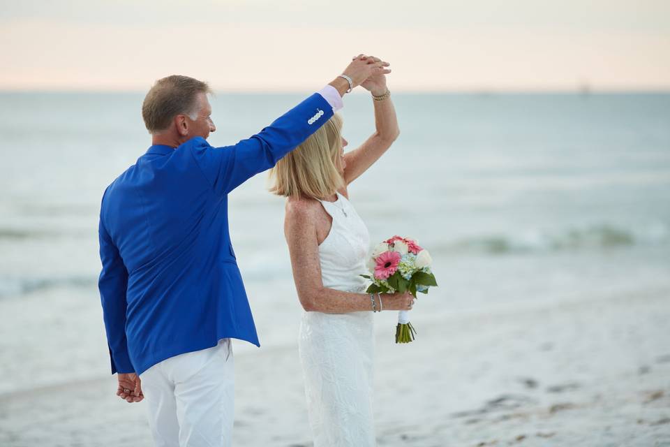 A gulfside first dance