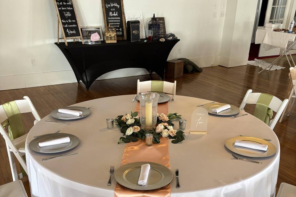 Bridal Show Table Scape