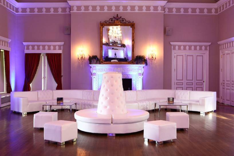 Modular Mondrian and Regency Furniture at the Fox Chapel Golf Club by Marbella Event Furniture and Décor Rental