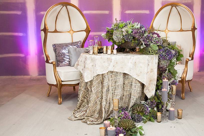 Famous Domed Warwick Gold Chairs with Natural Fabric by Marbella Event Furniture and Décor Rental