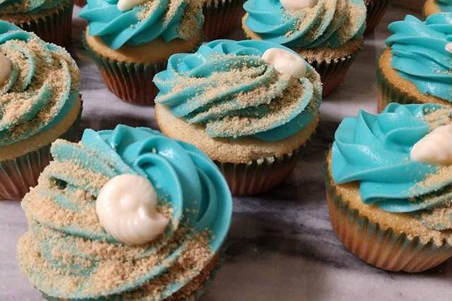 Ocean cupcakes