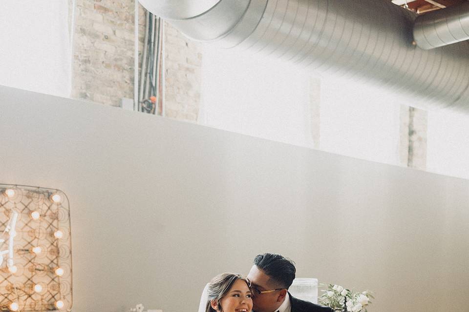 Bride and Groom at Merc Bar