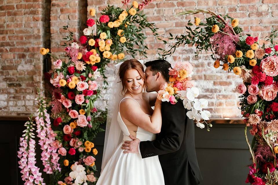 Colorful Arch Wedding