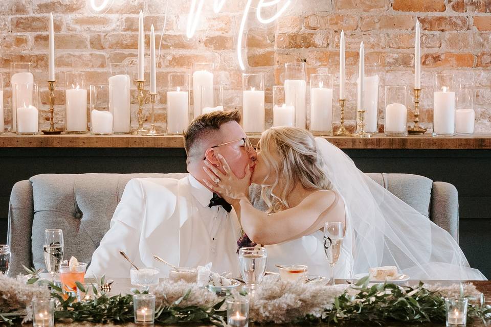 Embrace at Head Table