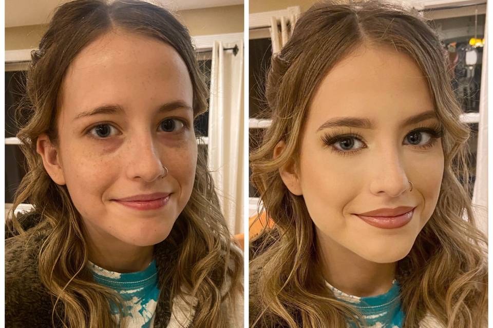 Natural bridesmaid