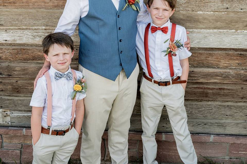 Kids Bow Ties and Suspenders