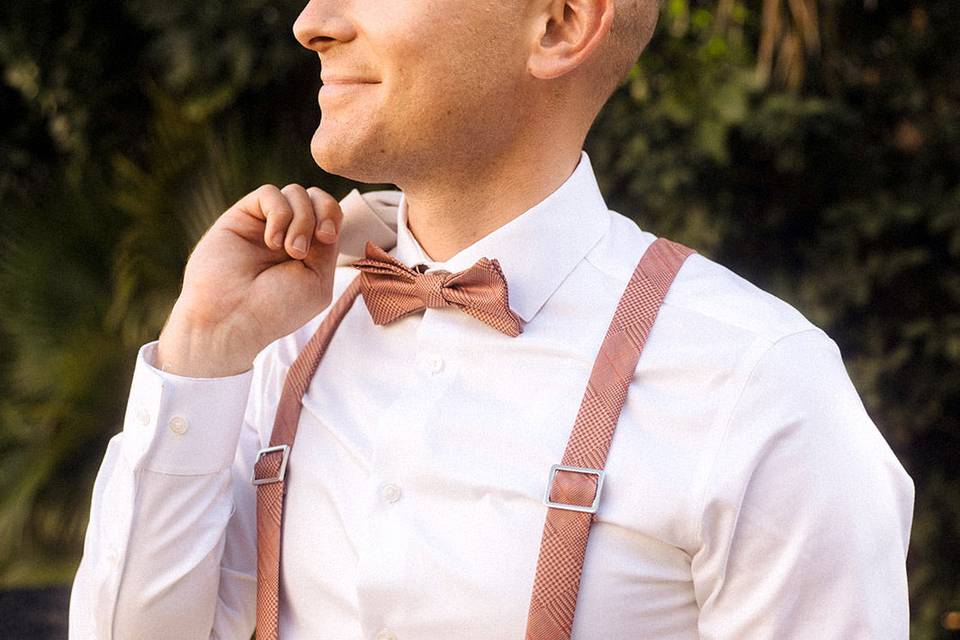 Pre Tied Bow Tie & Suspenders