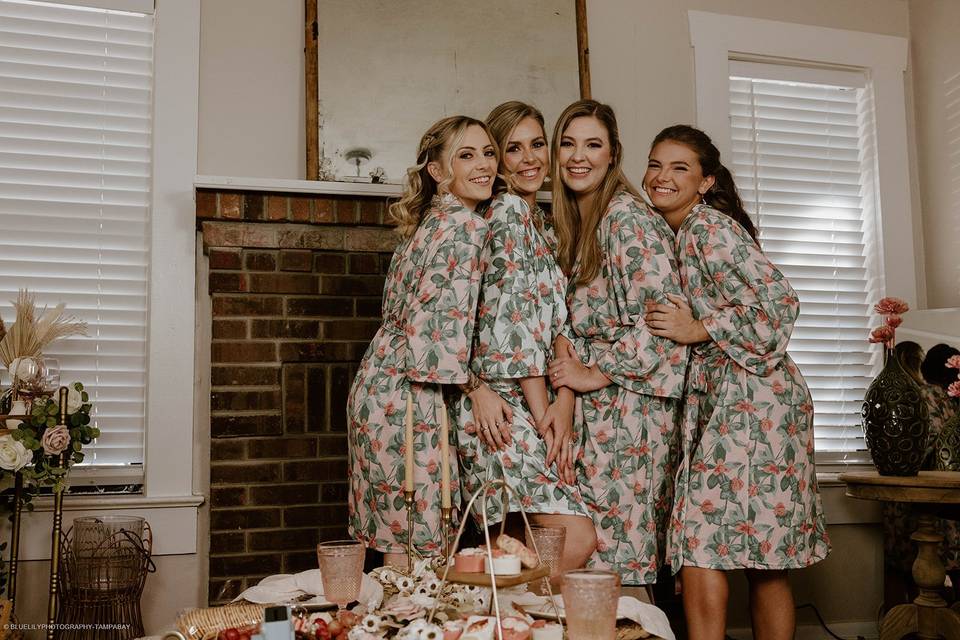 Custom Floral Bridesmaids Robe