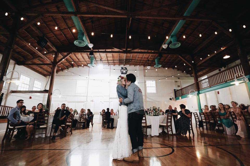 First Dance in Vintage Gym