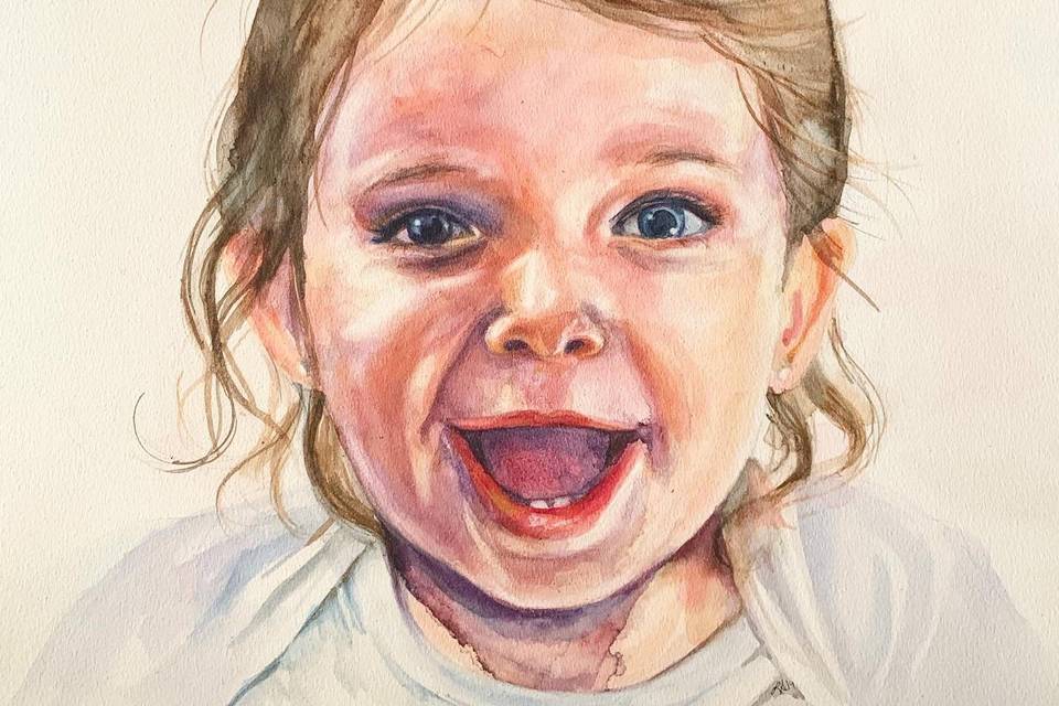 Happy Baby portrait