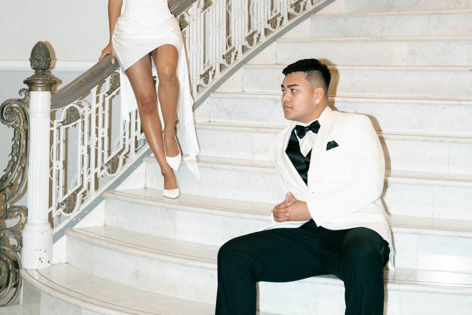 Editorial bride & groom