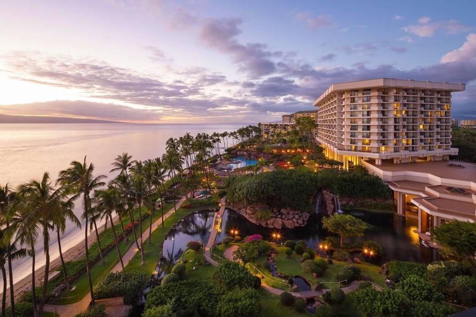 Evening sky view of resort