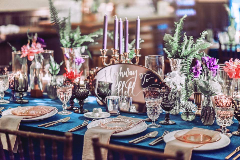 Colorful centerpieces