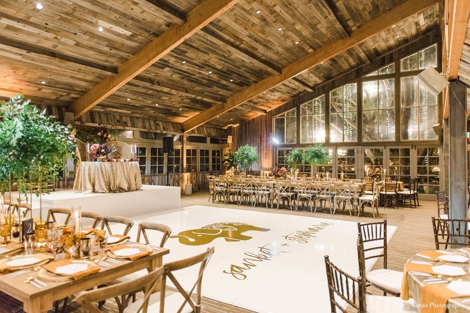 Rustic reception