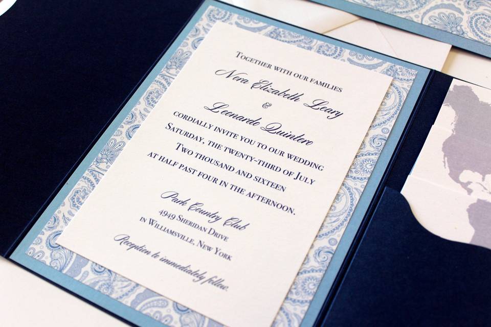 Invitation spread