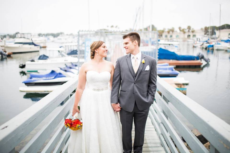 Flowers: Cherry Blossom Floral DesignsPhotography: Joshua KilleenVenue: The Dana Mission Bay