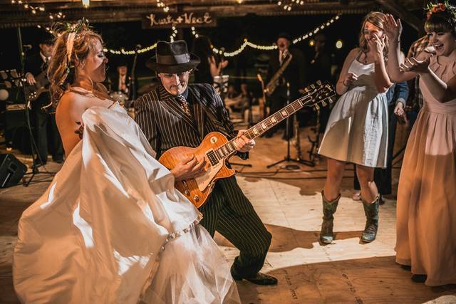 The bride with The Texas Gypsies