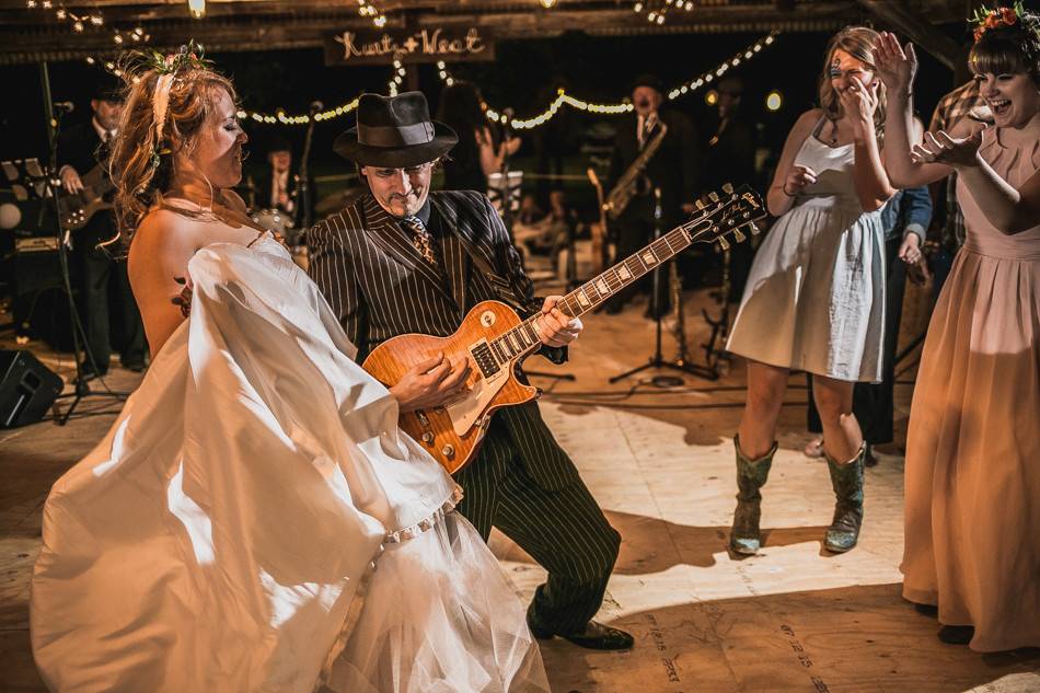 The bride with The Texas Gypsies
