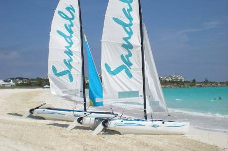 Wedding reception set up at Beaches Ocho Rios