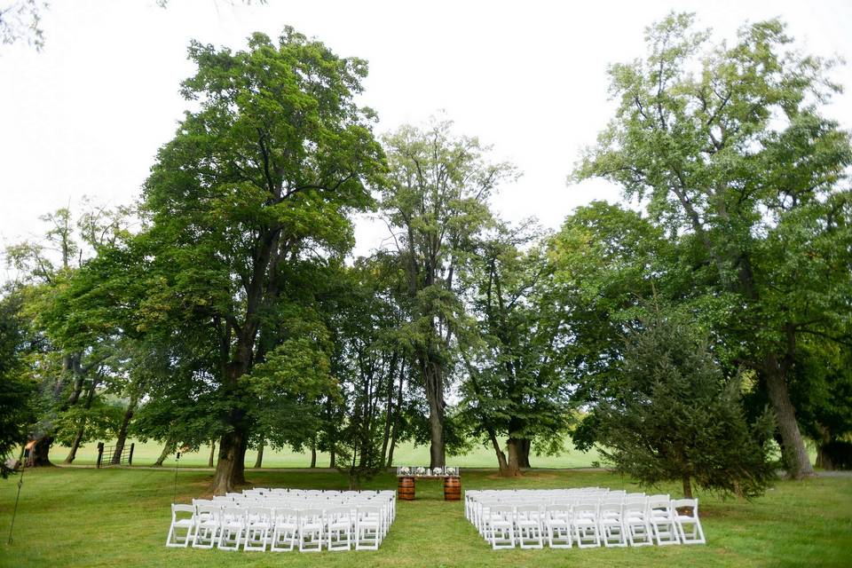 Ceremony in the woodlands