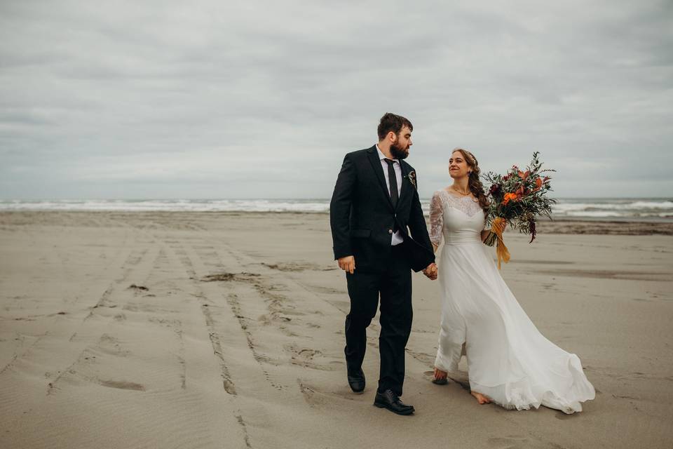 Washington coast wedding