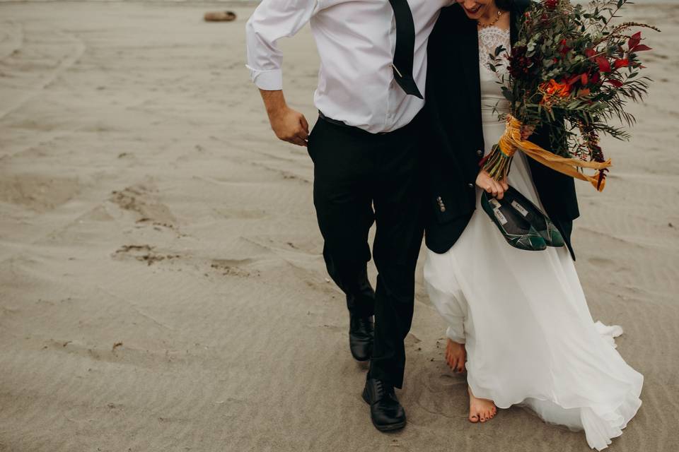 Washington coast wedding