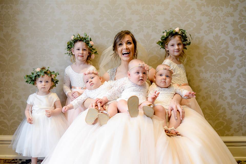 Mini bridesmaids