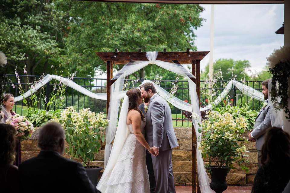 Wedding kiss