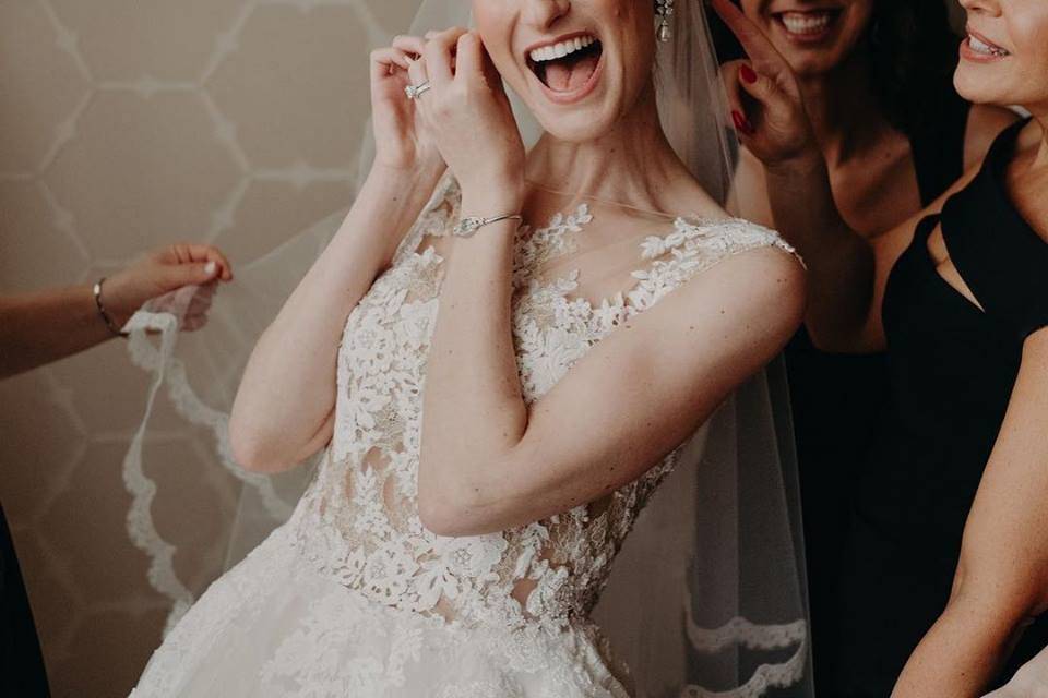 Happy bride