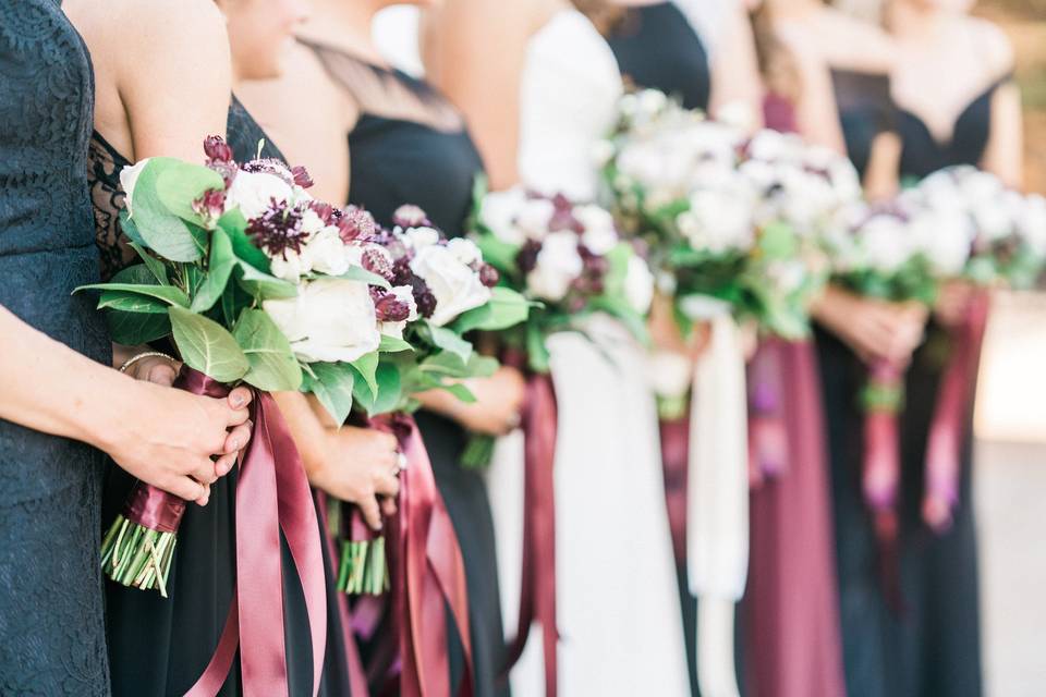 Bridesmaid bouquet's