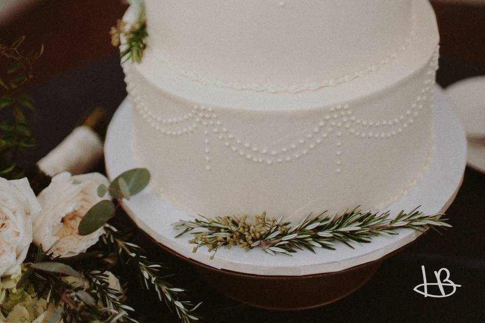 3 layer wedding cake