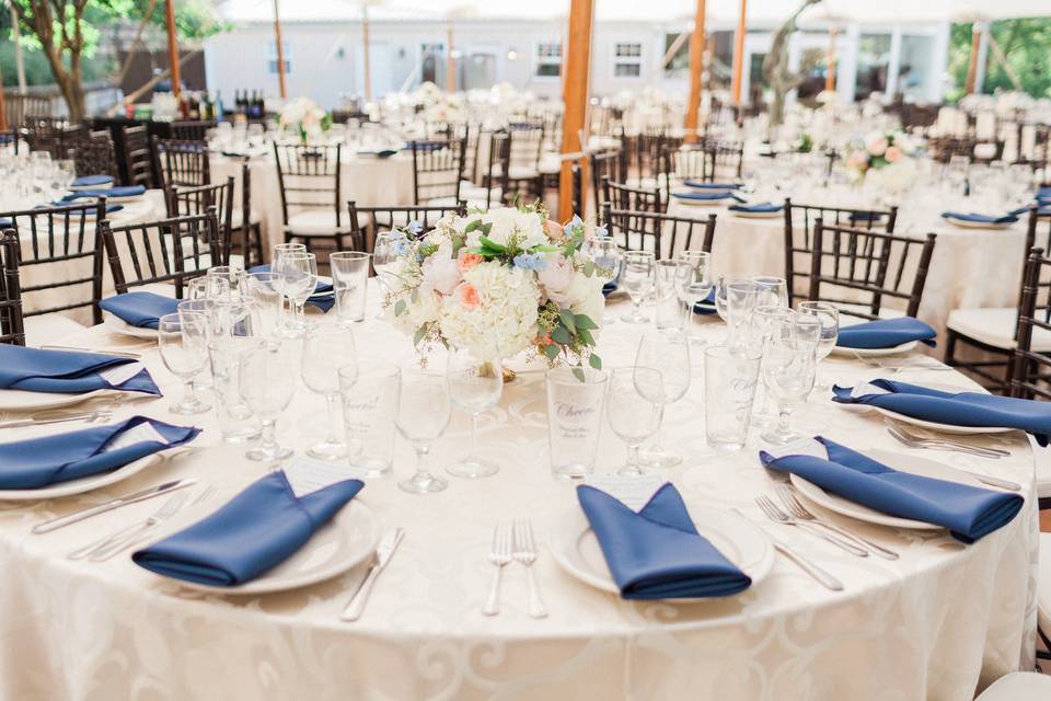 Reception tent