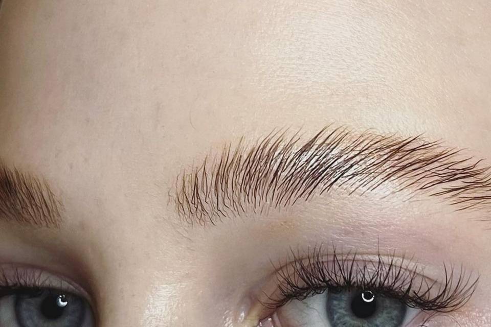 Emily's brow and lash work!