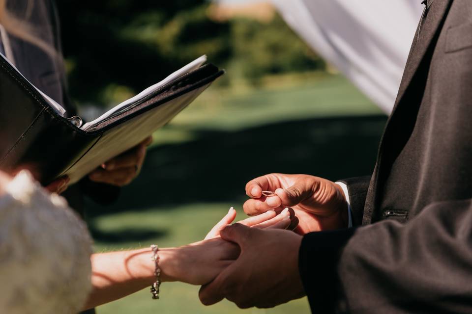 Putting on the ring