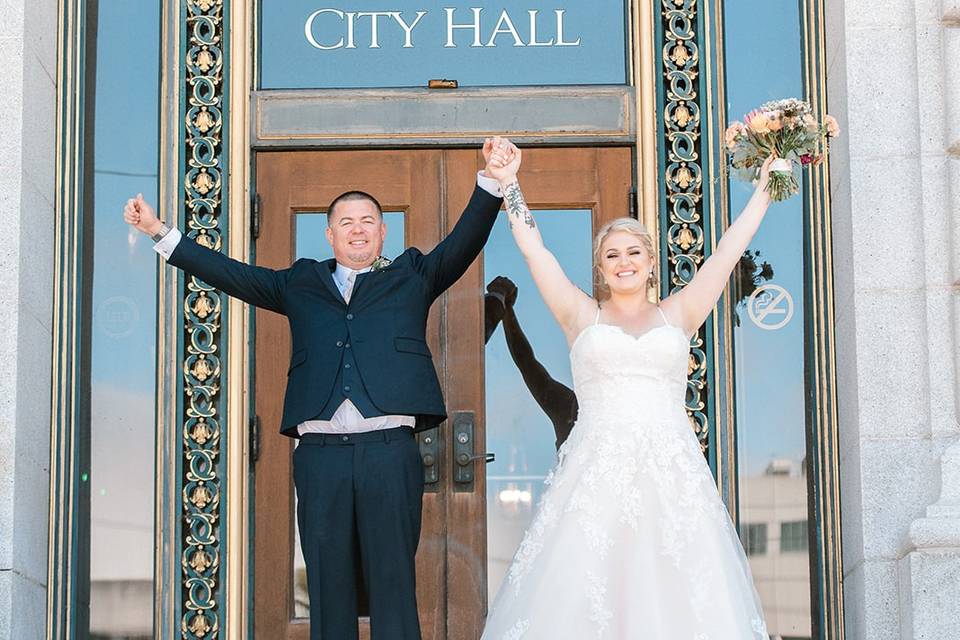 Celebration at SF City Hall