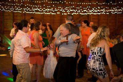 Guests dancing